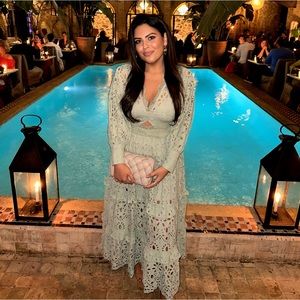 Beautiful Sage Green Midi Dress